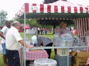 Cotton candy concession stand company picnic
